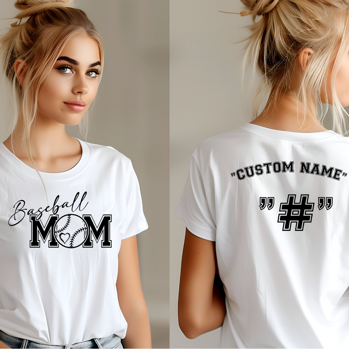 Customized Baseball Mom Shirt