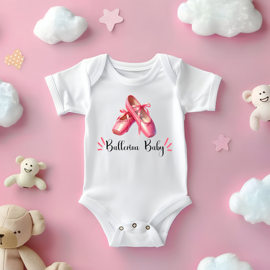 Ballet Shoes with "Ballerina Baby" Onesie