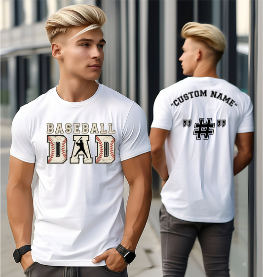 Customized Baseball Dad Shirt