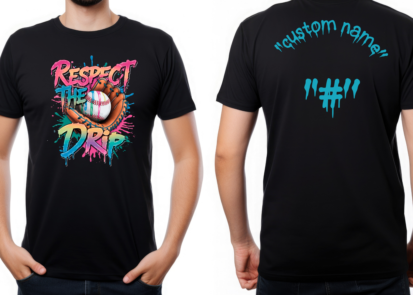 Respect The Drip Baseball Shirt