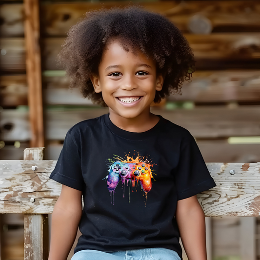 Colorful Video Game Controller T-Shirt