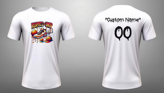 Customized Respect The Drip Basketball Shirt