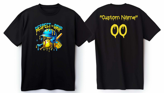Customized Respect The Drip Softball Shirt