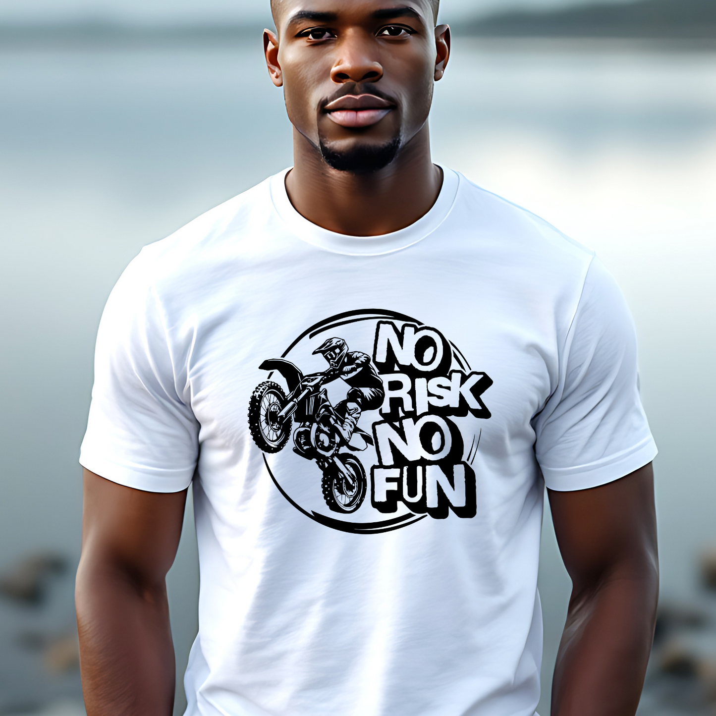 Dirt Biking T-Shirt- No Risk No Fun