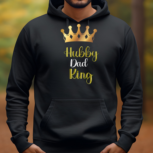 Hubby, Dad, King Hoodie