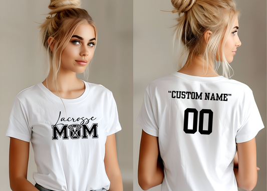 Customized Lacrosse Mom Shirt