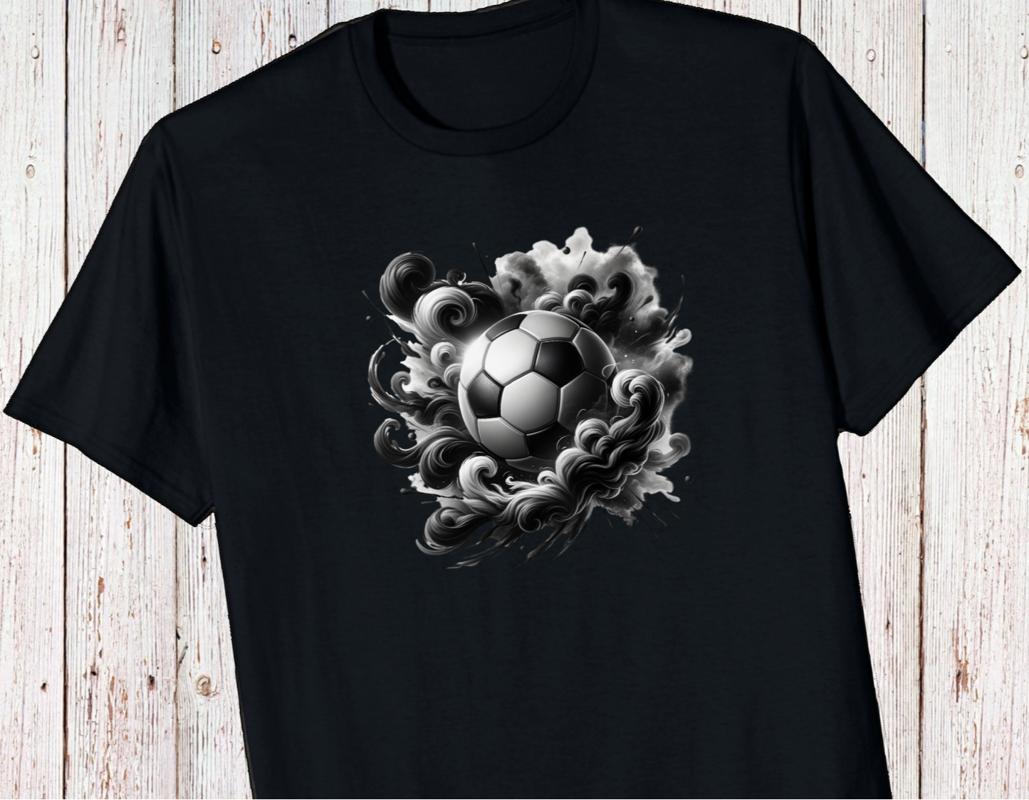 Soccer Shirt- Soccer Ball In Smoke