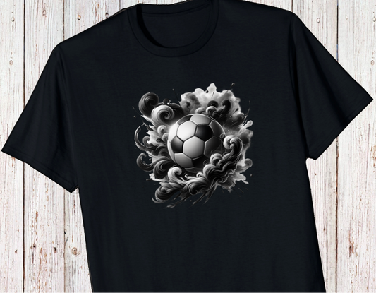 Soccer Shirt- Soccer Ball In Smoke